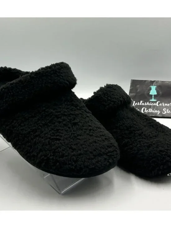NWT Crocs Men's Classic Black Fleece Cozzzy Fuzzy Slippers Size 8 3290 - Picture 9 of 15